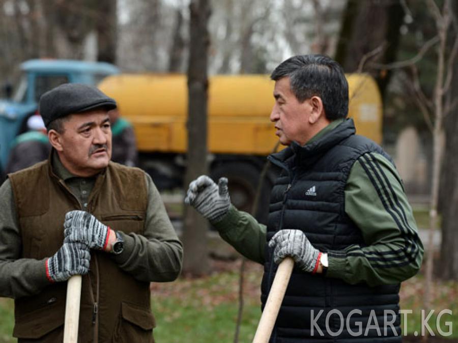 Президент Сооронбай Жээнбеков: Бишкек өзүнүн жашыл келбетин сактап...