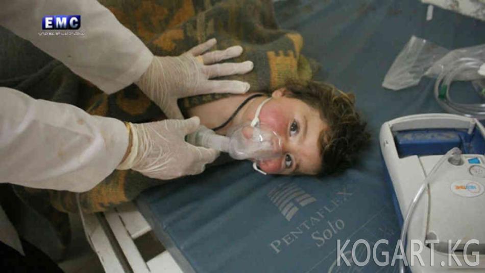 Сириядагы согушта 33 жолу химиялык курал колдонулган
