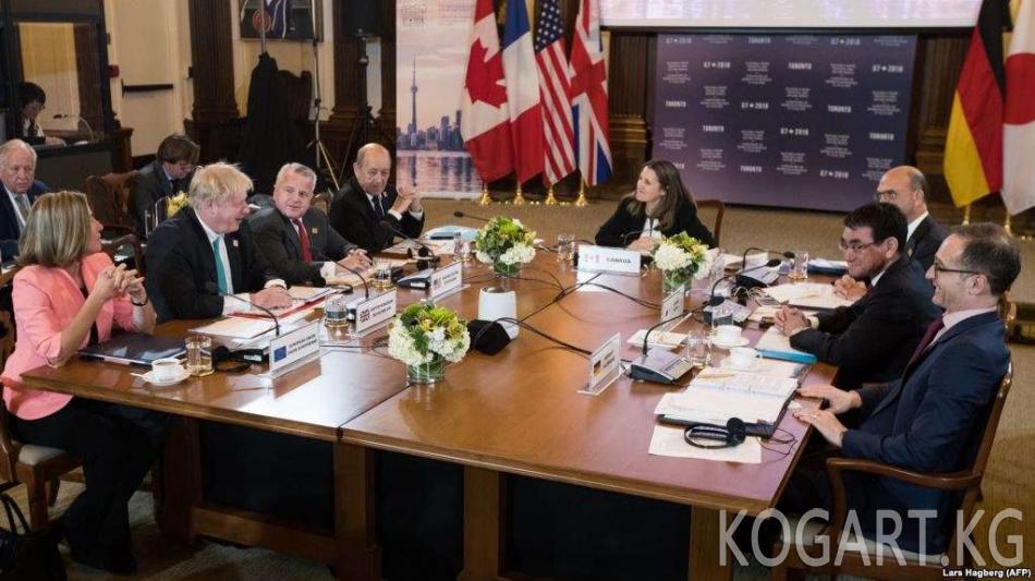 «Чоң жети» Орусияга каршы санкцияларды катаалдатууга даяр